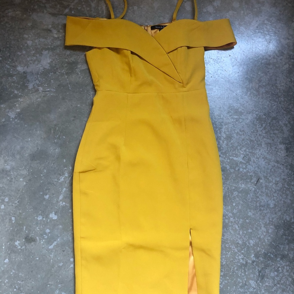 Yellow Cocktail Dress- Small